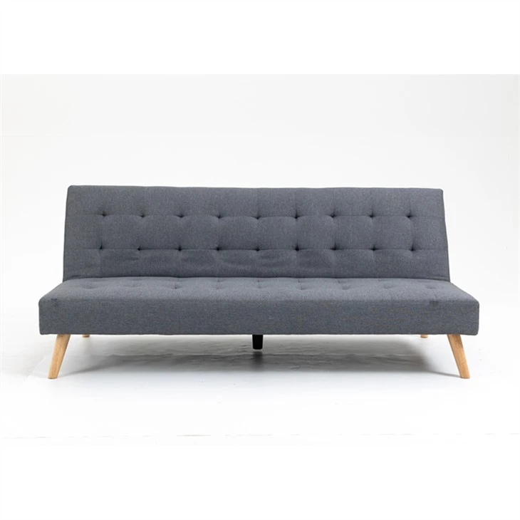 Modern gri sade keten çekyat