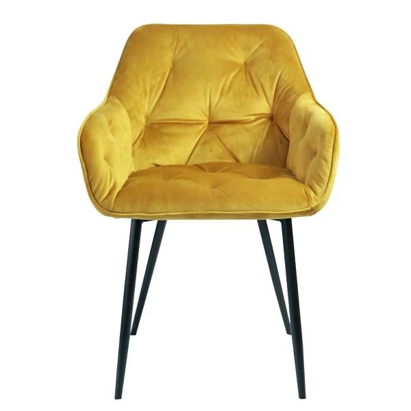 Kadife Kumaş Yemek Sandalyesi Koltuk Oturma Odası